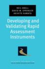 Developing and Validating Rapid Assessment Instruments - Book