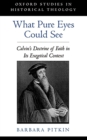 What Pure Eyes Could See : Calvin's Doctrine of Faith in Its Exegetical Context - eBook