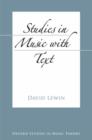Studies in Music with Text - Book