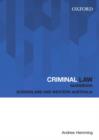Criminal Law Guidebook: Queensland and Western Australia - Book