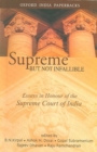 Supreme But Not Infallible : Essays in Honour of the Supreme Court of India - Book