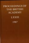 Proceedings: Vol. LXXIII (1987) - Book