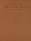 Dictionary of Medieval Latin from British Sources, Fascicule XVII, Syr-Z - Book