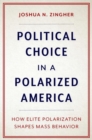 Political Choice in a Polarized America : How Elite Polarization Shapes Mass Behavior - Book