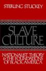 Slave Culture : Nationalist Theory and the Foundations of Black America - eBook