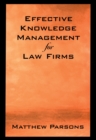 Effective Knowledge Management for Law Firms - eBook