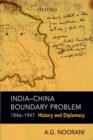 India-China Boundary Problem, 1846-1947 - Book
