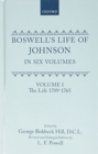 Boswell's Life of Johnson : Volumes 1-4 - Book