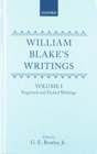 William Blake's Writings : Volume I: Engraved and Etched Writings. Volume II: Writings - Book