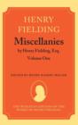 Miscellanies by Henry Fielding, Esq: Volume One - Book