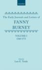 The Early Journals and Letters of Fanny Burney: Volume I: 1768-1773 - Book