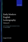 Early Modern English Lexicography: Volume II : Additions and Corrections to the OED - Book