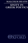 Unity in Greek Poetics - Book