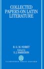 Collected Papers on Latin Literature - Book