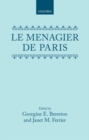 Le Menagier de Paris : A Critical Edition - Book