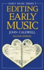 Editing Early Music - Book