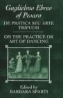 De pratica seu arte tripudii : `On the Practice or Art of Dancing' - Book