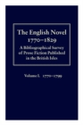 The English Novel 1770-1829: Volume I, 1770-1799 - Book