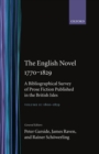 The English Novel 1770-1829: Volume II, 1800-1829 - Book