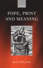 Pope, Print, and Meaning - Book