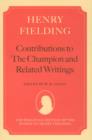 Henry Fielding: Contributions to The Champion, and Related Writings - Book