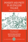 Poverty and Piety in an English Village : Terling, 1525-1700 - Book