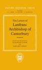 The Letters of Lanfranc, Archbishop of Canterbury - Book