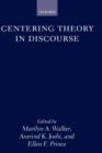 Centering Theory in Discourse - Book