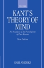 Kant's Theory of Mind : An Analysis of the Paralogisms of Pure Reason - Book