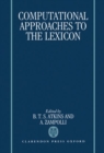 Computational Approaches to the Lexicon - Book