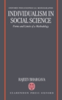 Individualism in Social Science : Forms and Limits of a Methodology - Book