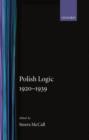 Polish Logic 1920-1939 - Book