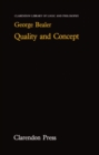 Quality and Concept - Book