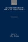 Oxford Studies in Ancient Philosophy : Volume III: 1985 - Book