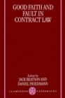 Good Faith and Fault in Contract Law - Book