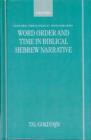 Word Order and Time in Biblical Hebrew Narrative - Book