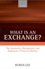 What is an Exchange? : Automation, Management, and Regulation of Financial Markets - Book