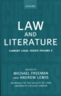 Law and Literature : Current Legal Issues Volume 2 - Book