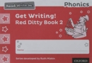 Read Write Inc. Phonics: Get Writing! Red Ditty Book 2 Pack of 10 - Book