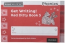 Read Write Inc. Phonics: Get Writing! Red Ditty Book 5 Pack of 10 - Book