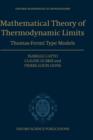 Mathematical Theory of Thermodynamic Limits : Thomas-Fermi Type Models - Book