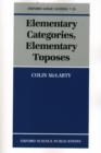 Elementary Categories, Elementary Toposes - Book