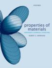 Properties of Materials : Anisotropy, Symmetry, Structure - Book
