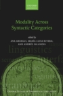 Modality Across Syntactic Categories - Book