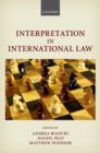 Interpretation in International Law - Book