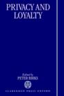 Privacy and Loyalty - Book