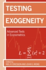 Testing Exogeneity - Book
