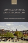 Contract, Status, and Fiduciary Law - Book