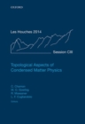 Topological Aspects of Condensed Matter Physics : Lecture Notes of the Les Houches Summer School: Volume 103, August 2014 - Book