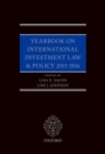 Yearbook on International Investment Law & Policy 2015-2016 - Book